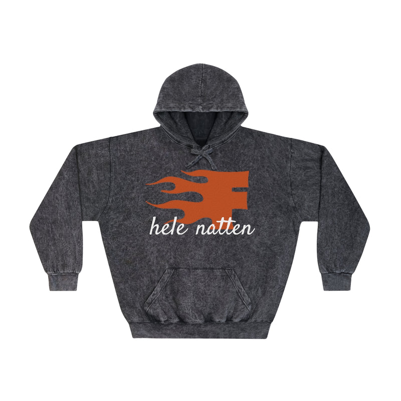 Fisse Hele Natten Unisex Mineral Wash Hoodie